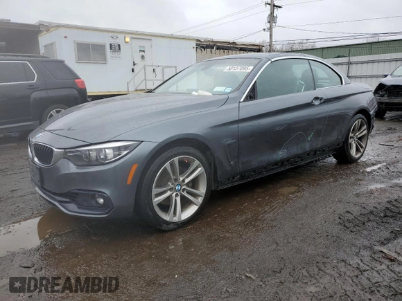 2018 BMW 4 Series 430i xDrive with VIN WBA4Z3C51JEC47788, listed as a Copart auction lot 50137095 with 80,447 mi miles and Salvage Title. Bid and sale history available at DreamBid. Image 1.