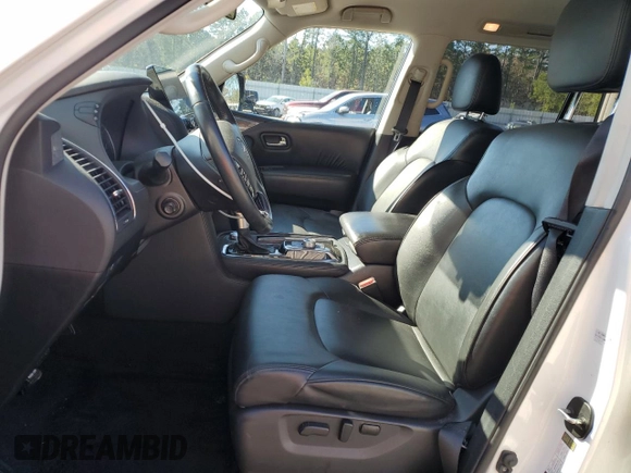 2021 Nissan Armada SV z VIN JN8AY2AD4M9662695, wystawiony jako Copart lot #43764595 z przebiegiem 107 098 mil mil oraz Szkoda całkowita • Salvage title. Historia ofert i sprzedaży dostępna na DreamBid. Obrazek 7.