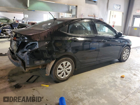 2015 Hyundai Accent GLS with VIN KMHCT4AE1FU820929, listed as a Copart auction lot 59723093 with 163,001 mi miles. Bid and sale history available at carsss.com. Image 3.