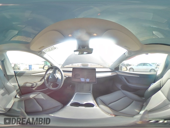 2024 Tesla Model Y with VIN 7SAYGDED7RF163537, listed as a Copart auction lot 48639255 with 7,193 mi miles and Salvage Title. Bid and sale history available at DreamBid. Image 12.