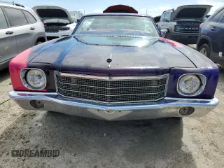 1970 Chevrolet Monte Carlo z VIN 138570F187605, wystawiony jako Copart lot #74946574 z przebiegiem Nie podano mil oraz Nie do naprawy. Historia ofert i sprzedaży dostępna na DreamBid. Obrazek 5.