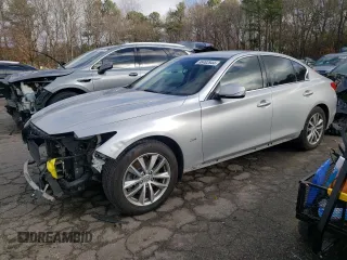 2016 Infiniti Q50 2.0t Premium with VIN JN1CV7AP1GM201561, listed as a Copart auction lot 86482844 with 125,964 mi miles and Salvage Title. Bid and sale history available at carsss.com. Image 1.
