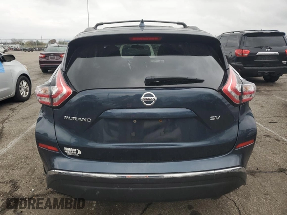 2017 Nissan Murano SV with VIN 5N1AZ2MG1HN114550, listed as a Copart auction lot 80918854 with 158,753 mi miles and Salvage Title. Bid and sale history available at carsss.com. Image 6.