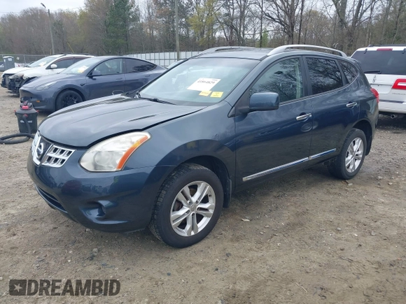 2013 Nissan Rogue S with VIN JN8AS5MVXDW650222, listed as a IAAI auction lot 41864829 with 174,672 mi miles and . Bid and sale history available at DreamBid. Image 18.