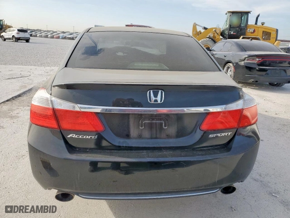 2014 Honda Accord Sedan Sport with VIN 1HGCR2F54EA118573, listed as a Copart auction lot 50390885 with 163,663 mi miles and Clean Title. Bid and sale history available at carsss.com. Image 6.
