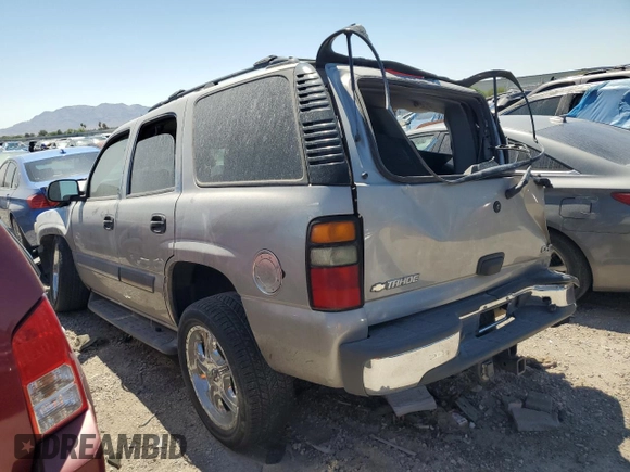 2005 Chevrolet Tahoe LS with VIN 1GNEC13V05J225988, listed as a Copart auction lot 57608195 with 200,378 mi miles and Non repairable. Bid and sale history available at DreamBid. Image 2.