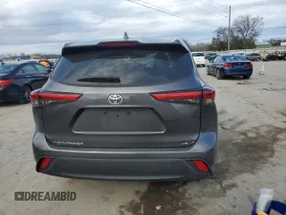 2020 Toyota Highlander LE with VIN 5TDZZRAH8LS003185, listed as a Copart auction lot 44607575 with 95,672 mi miles and Salvage title. Bid and sale history available at DreamBid. Image 6.
