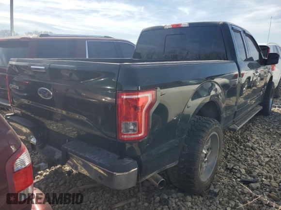 2015 Ford F-150 XL with VIN 1FTEX1CP7FKE08394, listed as a Copart auction lot 47661615 with 126,942 mi miles and Salvage Title. Bid and sale history available at carsss.com. Image 3.