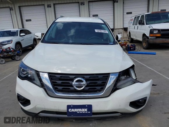2020 Nissan Pathfinder SV with VIN 5N1DR2BM6LC590559, listed as a Copart auction lot 52991785 with 61,870 mi miles and Salvage title. Bid and sale history available at DreamBid. Image 5.