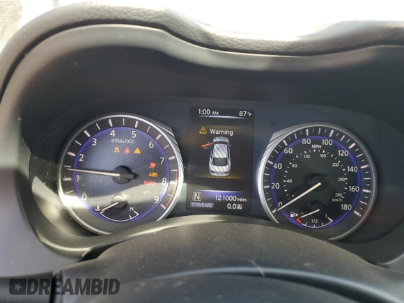 2014 Infiniti Q50 Premium with VIN JN1BV7AR8EM682225, listed as a Copart auction lot 56753125 with 121,000 mi miles and Salvage title. Bid and sale history available at DreamBid. Image 9.