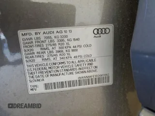 2014 Audi Q7 3.0L TDI Prestige with VIN WA1VMAFE1ED007052, listed as a Copart auction lot 81517594 with 132,133 mi miles and Clean Title. Bid and sale history available at carsss.com. Image 13.
