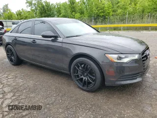 2012 Audi A6 Premium Plus with VIN WAUGGAFC2CN054230, listed as a Copart auction lot 58772165 with 154,349 mi miles and Clean title. Bid and sale history available at DreamBid. Image 4.