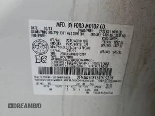 2014 Ford Flex SEL z VIN 2FMGK5C81EBD15219, wystawiony jako Copart lot #86478134 z przebiegiem 238 380 mil mil oraz Szkoda całkowita • Salvage title. Historia ofert i sprzedaży dostępna na DreamBid. Obrazek 13.
