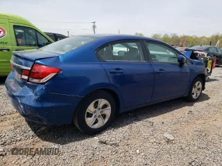 2014 Honda Civic LX with VIN 19XFB2F55EE244406, listed as a Copart auction lot 54234285 with 158,992 mi miles and Salvage Title. Bid and sale history available at carsss.com. Image 3.