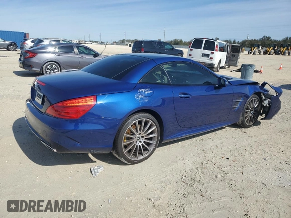 2018 Mercedes-Benz SL 550 with VIN WDDJK7DA0JF053716, listed as a Copart auction lot 38855434 with Not provided miles and . Bid and sale history available at DreamBid. Image 3.