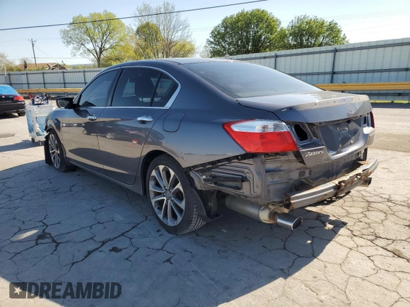 2014 Honda Accord Sedan Sport with VIN 1HGCR2F51EA178956, listed as a Copart auction lot 53116995 with 106,687 mi miles and Salvage Title. Bid and sale history available at carsss.com. Image 2.