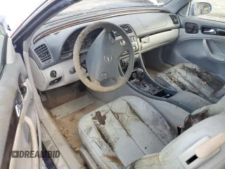 2001 Mercedes-Benz CLK 320 with VIN WDBLK65G01T072153, listed as a Copart auction lot 80284874 with Not Provided miles and Salvage Title. Bid and sale history available at DreamBid. Image 8.