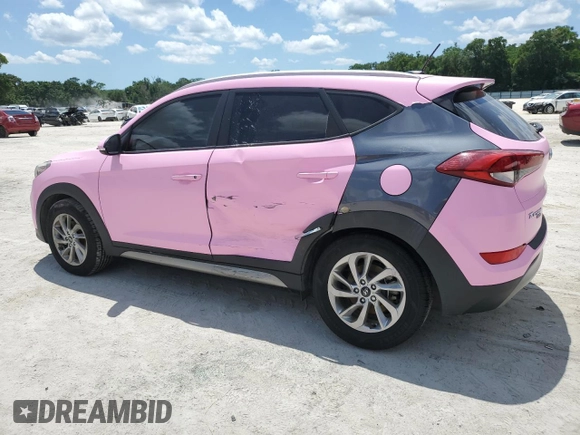 2017 Hyundai Tucson Value with VIN KM8J33A25HU332514, listed as a Copart auction lot 56958845 with 99,818 mi miles and Salvage title. Bid and sale history available at DreamBid. Image 2.