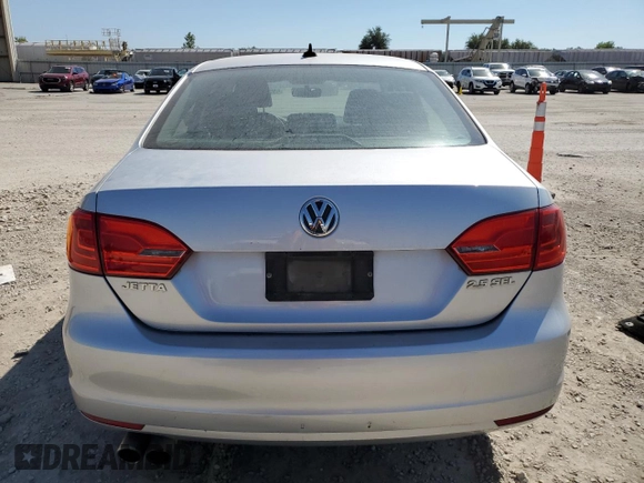2011 Volkswagen Jetta SEL with VIN 3VWLZ7AJXBM056107, listed as a Copart auction lot 69955534 with 104,451 mi miles and Salvage title. Bid and sale history available at DreamBid. Image 6.