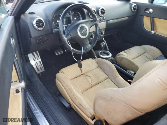 2003 Audi TT with VIN TRUTC28N631009841, listed as a Copart auction lot 78074124 with 0 mi miles and Salvage Title. Bid and sale history available at carsss.com. Image 8.