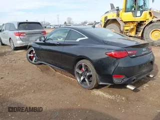 2021 Infiniti Q60 Red Sport 400 with VIN JN1FV7LL4MM560101, listed as a IAAI auction lot 41459579 with 29,340 mi miles and . Bid and sale history available at DreamBid. Image 3.