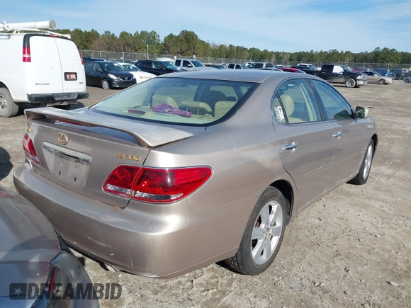 2005 Lexus ES 350 with VIN JTHBA30G755106720, listed as a IAAI auction lot 41305656 with 225,625 mi miles and . Bid and sale history available at DreamBid. Image 4.