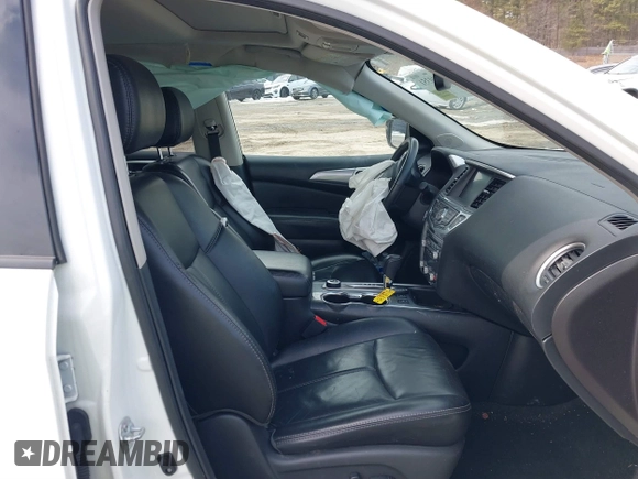 2017 Nissan Pathfinder SV with VIN 5N1DR2MM2HC633380, listed as a IAAI auction lot 41710351 with 90,602 mi miles. Bid and sale history available at carsss.com. Image 5.