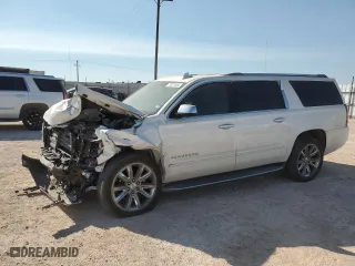 2017 Chevrolet Suburban Premier with VIN 1GNSCJKC9HR320316, listed as a Copart auction lot 75221404 with 161,495 mi miles and Salvage Title. Bid and sale history available at carsss.com. Image 1.