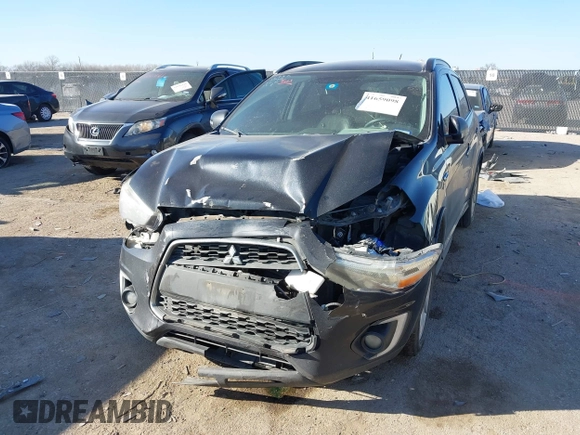 2015 Mitsubishi Outlander Sport 2.4 GT with VIN 4A4AP4AW6FE029095, listed as a IAAI auction lot 41659098 with 102,542 mi miles. Bid and sale history available at carsss.com. Image 6.