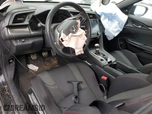 2019 Honda Civic Si z VIN 2HGFC1E57KH707186, wystawiony jako Copart lot #47939055 z przebiegiem Nie podano mil oraz Szkoda całkowita • Salvage title. Historia ofert i sprzedaży dostępna na DreamBid. Obrazek 8.