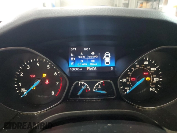 2016 Ford Focus SE with VIN 1FADP3F26GL339917, listed as a Copart auction lot 49704895 with 166,668 mi miles and Salvage Title. Bid and sale history available at carsss.com. Image 9.