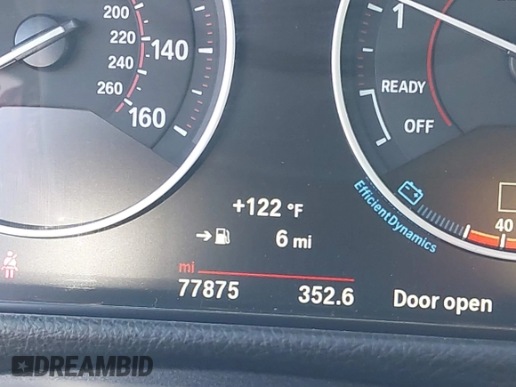 2017 BMW 3 Series 330i xDrive with VIN WBA8D9G39HNU61835, listed as a IAAI auction lot 41764618 with 77,875 mi miles. Bid and sale history available at carsss.com. Image 15.