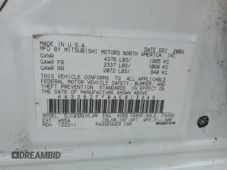 2010 Mitsubishi Galant FE with VIN 4A32B2FF0AE013245, listed as a Copart auction lot 49206425 with 141,923 mi miles and Salvage Title. Bid and sale history available at carsss.com. Image 12.