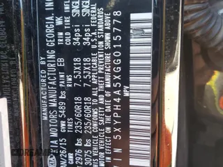 2016 Kia Sorento EX with VIN 5XYPH4A5XGG015778, listed as a Copart auction lot 48188045 with 179,479 mi miles and Salvage Title. Bid and sale history available at DreamBid. Image 15.