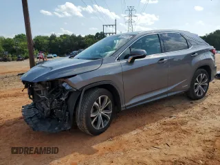 2019 Lexus RX 450h z VIN 2T2BGMCAXKC041384, wystawiony jako Copart lot #60120555 z przebiegiem 74 833 mil mil oraz Szkoda całkowita • Salvage title. Historia ofert i sprzedaży dostępna na DreamBid. Obrazek 1.