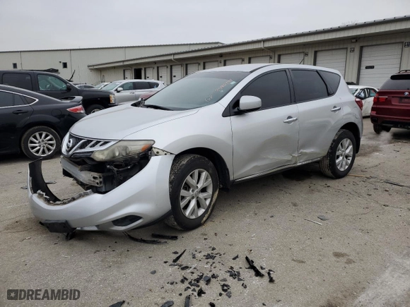 2012 Nissan Murano SV with VIN JN8AZ1MWXCW236241, listed as a Copart auction lot 85712944 with 80,157 mi miles and Salvage Title. Bid and sale history available at carsss.com. Image 1.