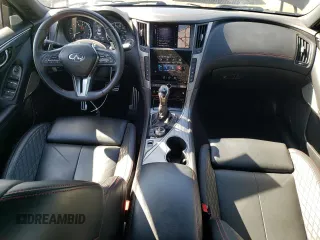 2020 Infiniti Q50 Red Sport 400 with VIN JN1FV7AR3LM660650, listed as a Copart auction lot 52442505 with 27,716 mi miles and Clean Title. Bid and sale history available at carsss.com. Image 8.