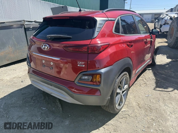 2020 Hyundai Kona Limited z VIN KM8K3CA52LU428169, wystawiony jako Copart lot #57976125 z przebiegiem 62 593 mil mil oraz Szkoda całkowita • Salvage title. Historia ofert i sprzedaży dostępna na DreamBid. Obrazek 3.