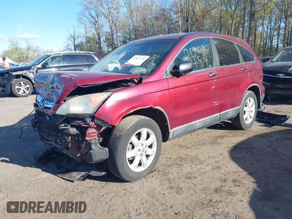 2009 Honda CR-V EX with VIN 5J6RE48549L013467, listed as a IAAI auction lot 42021336 with 187,752 mi miles and . Bid and sale history available at carsss.com. Image 2.
