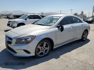 2018 Mercedes-Benz CLA with VIN WDDSJ4EB7JN635038, listed as a Copart auction lot 61143393 with 59,872 mi miles. Bid and sale history available at carsss.com. Image 1.
