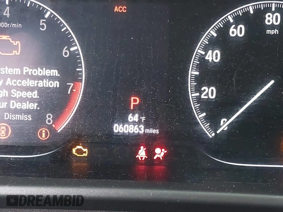 2020 Honda Accord Sport with VIN 1HGCV2F38LA012425, listed as a IAAI auction lot 42184562 with 60,863 mi miles and . Bid and sale history available at DreamBid. Image 7.