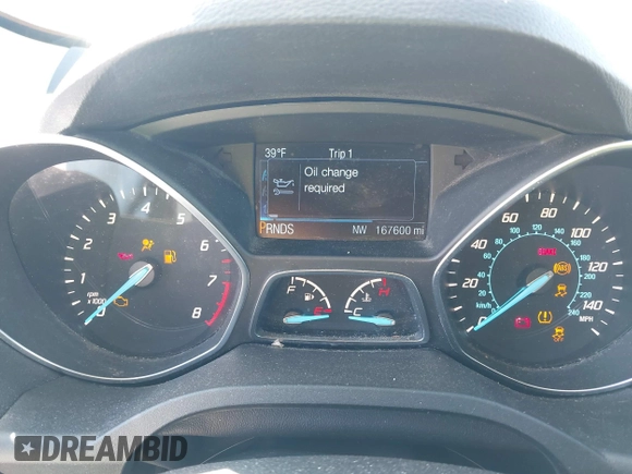 2014 Ford Escape SE with VIN 1FMCU0GX6EUE34729, listed as a IAAI auction lot 41879689 with 167,600 mi miles and . Bid and sale history available at DreamBid. Image 7.