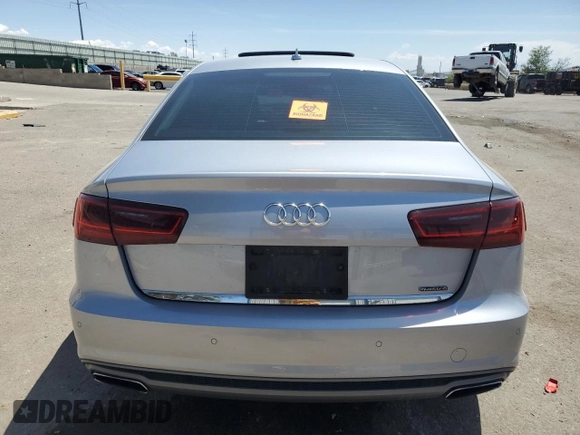 2016 Audi A6 Prestige with VIN WAUHGAFC1GN129672, listed as a Copart auction lot 58432025 with 62,484 mi miles and Salvage title. Bid and sale history available at DreamBid. Image 6.