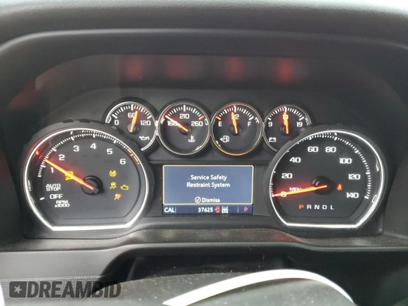 2019 Chevrolet Silverado 1500 RST with VIN 1GCRYEEK2KZ285600, listed as a Copart auction lot 83615634 with 37,625 mi miles and Clean Title. Bid and sale history available at DreamBid. Image 9.