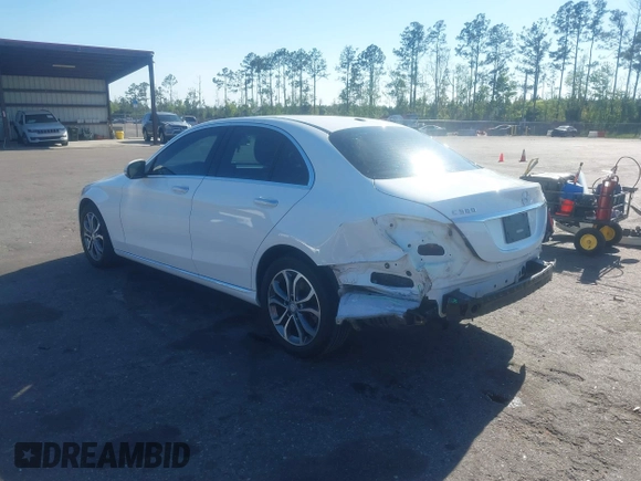 2015 Mercedes-Benz C-Class C 300 Luxury with VIN 55SWF4KB6FU020602, listed as a IAAI auction lot 41899959 with 150,516 mi miles. Bid and sale history available at carsss.com. Image 3.