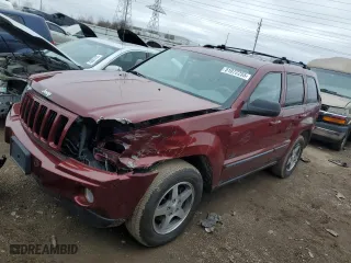 2007 Jeep Grand Cherokee Laredo with VIN 1J8GR48K97C624642, listed as a Copart auction lot 51072255 with 59,566 mi miles and Salvage Title. Bid and sale history available at carsss.com. Image 1.