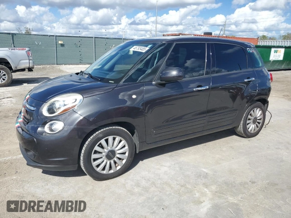 2015 FIAT 500L Easy with VIN ZFBCFABH6FZ036531, listed as a Copart auction lot 46793485 with 61,508 mi miles and Salvage title. Bid and sale history available at DreamBid. Image 1.