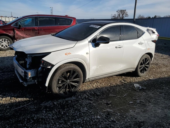 2024 Lexus NX with VIN 2T2KGCEZ5RC043860, listed as a Copart auction lot 42622635 with 12,143 mi miles and Salvage Title. Bid and sale history available at carsss.com. Image 1.