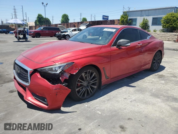 2017 Infiniti Q60 Red Sport 400 с VIN JN1FV7EK2HM610729, выставлен на аукционе Copart как лот 57912285 с пробегом 90 335 миль миль и Списание • Salvage title. История ставок и продаж доступна на DreamBid. Изображение 1.