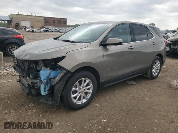 2018 Chevrolet Equinox LT with VIN 3GNAXJEV3JS635712, listed as a Copart auction lot 54735455 with 96,268 mi miles and Salvage title. Bid and sale history available at DreamBid. Image 1.